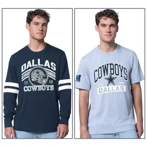 NFL Officially Licensed Dallas Short & Long Sleeve T-Shirt Set NFL Officially Licensed Dallas Short & Long Sleeve T-Shirt Set