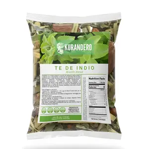 Kurandero Té de Indio Herbal Tea – 4 oz (113 g) – 100% Natural Hojas de Té de Indio – Traditional Loose Leaf Tea from Mexico – Caffeine-Free, Vegan, Farm-Grown