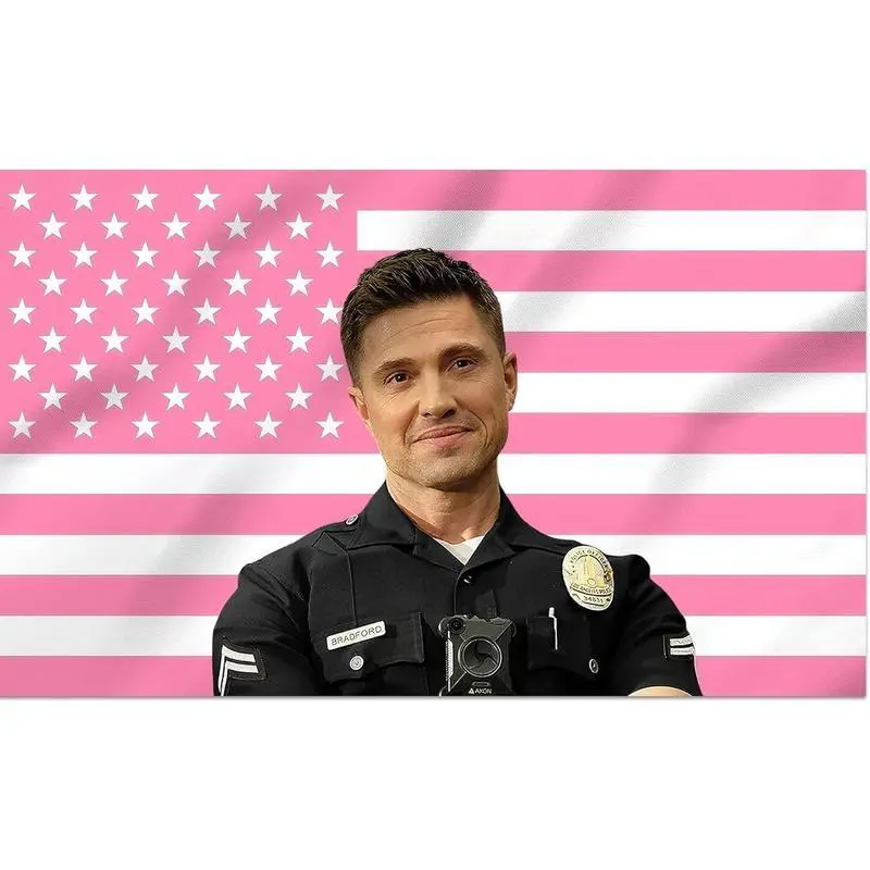 Shmbada Eric Winter Tim Bradford Decorative Flag Tapestry, Double Stitched Modern Stripe Linen Home Textile, Wall Tapestries for Outdoors-Indoors Hanging Room Decor bedroom decor stuff for your room cheap cheap bedroom decor cool stuff for your bedroom