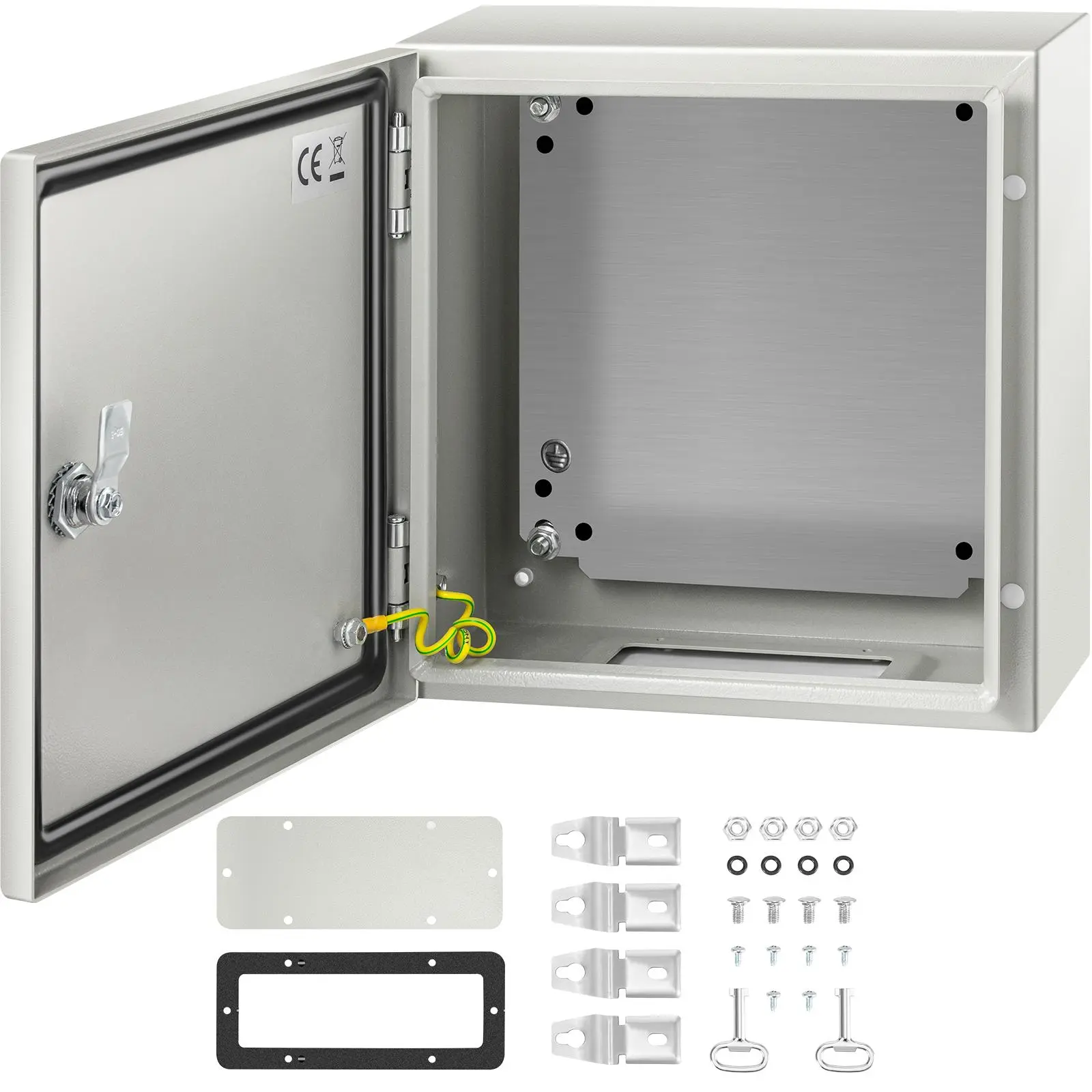 【summerfinds】VEVOR NEMA Steel Enclosure, 12 x 12 x 6'', IP66 Waterproof & Dustproof, Outdoor/Indoor Electrical Junction Box with Mounting Plate, Lock Box, Security Box