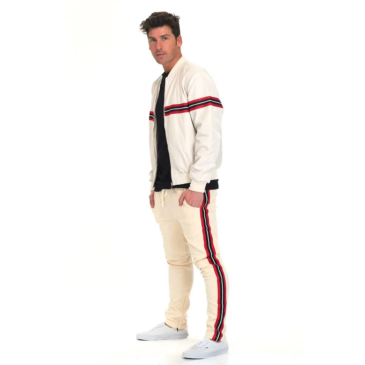 Beige Track Suit