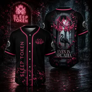 SleepTokenn Fan Anthem Music Baseball Jersey, Hauntingly Stylish Music Baseball Jersey