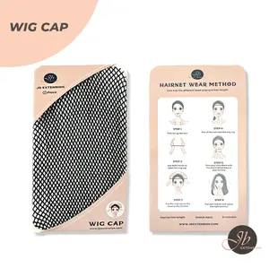 JBextension 1 Pcs Wig Cap, Black Mesh Wig Cap Net, Closed End Hair Mesh Net, Liner Weaving Caps for Women, Men, Kids, Wig Caps for Halloween, Cosplay. Black Hairnet Wig Cap 1 Pcs