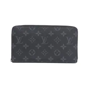 Pre-owned Louis Vuitton Canvas Small Leather Goods Monogram Eclipse Long Wallet