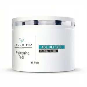 Zadeh MD Skin - Age Defense Brightening Pads 60 Pads - Medical Grade for Skincare, Daily Use