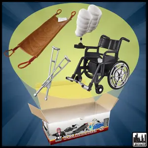 Hardcore Injury Accessory Set For WWE & AEW Wrestling Action Figures