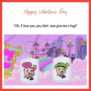 Fairly OddParents, Wanda and Cosmo! Couple Keychains