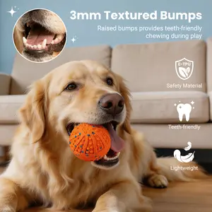 Interactive Dog Toys, Automatic Rolling Ball Toy with Teeth-friendly Bumps, Remote Control, 3 Motion Modes, Rechargeable Dog Ball with ETPU Material, IP67 Waterproof for Medium and Large Dogs