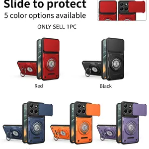 Motorola G04s/g24/g05/g15/e15/g15 Power/g06/g56/g35/g55/g85 Phone Case, Magnetic Car Mount, 360° Rotating Stand, Durable Shockproof