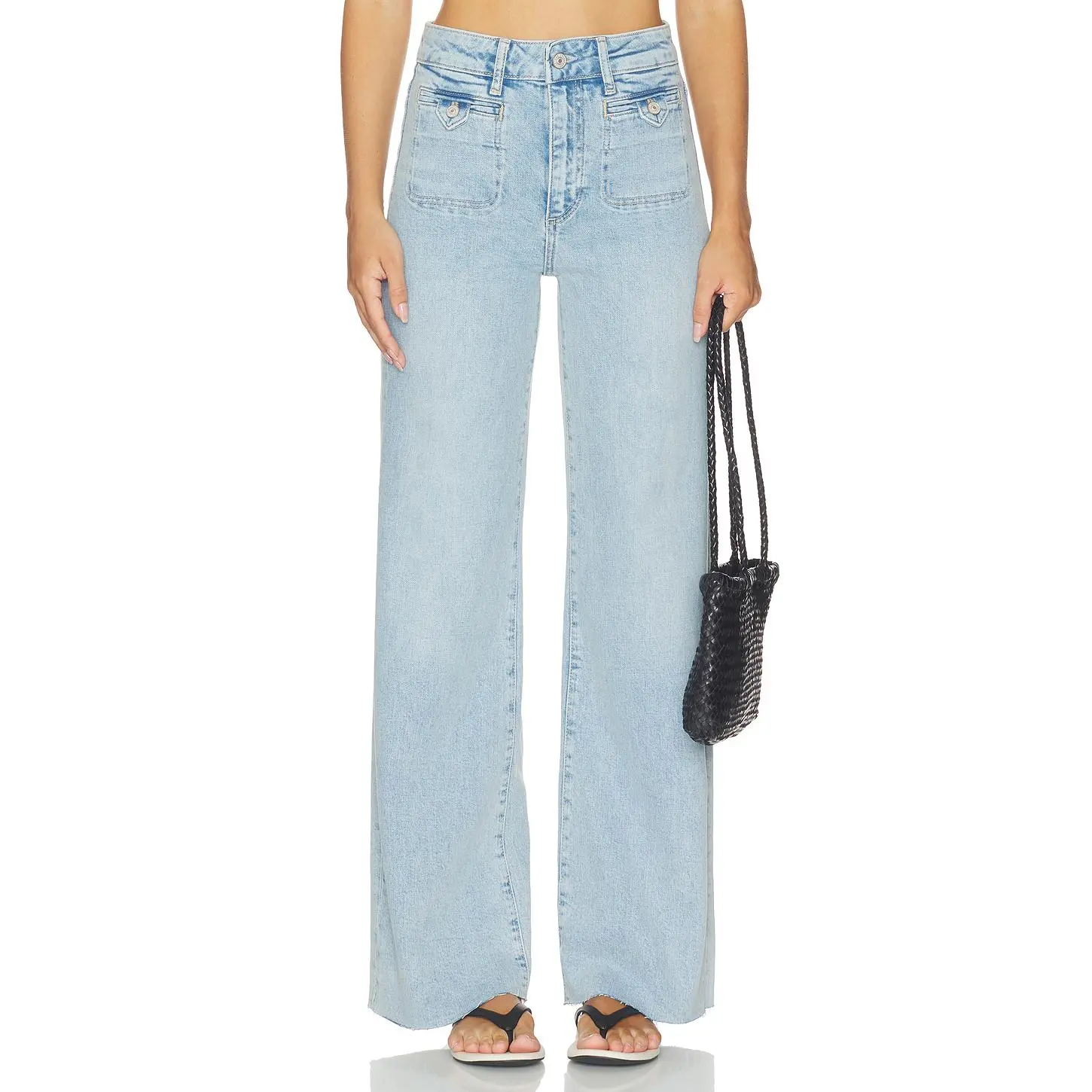 PAIGE Anessa Welt Stitch Jeans in Canoga