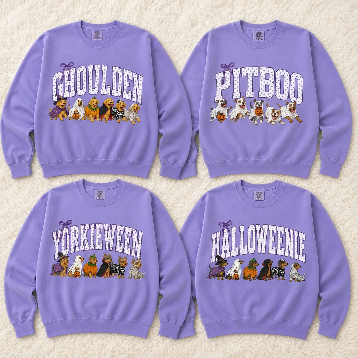 Comfort Colors 30+ Dog Breeds Halloween Sweatshirt, Funny Dog Mom Crewneck, Labrador Golden Dachshund Poodle Halloween Shirt, Spooky Season Gift, Vintage Dog Witch Hat Shirt, Pumpkin Trick or Treat Ghost Top, Spooky Dog Shirt, Dog Mom and Dog Lover Gift