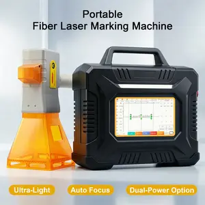 MCWlaser BXII Portable Laser Marking Machine 50W, Standalone 7-Inch Touchscreen with Android App Control, Handheld Engraver for Metal & Plastic.