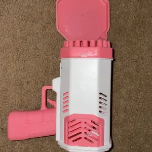 Bubble Machine Blower for Kids & Toddlers, Bubble Toys for Outdoor Birthday Party Portable Fun Colorful bubble machine