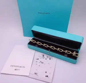 Pre-owned Tiffany & Co. HardWear Large Link Bracelet in Polished Gold Tone, Length Approx. 7.87 Inches