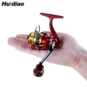 Huidiao ZC Ultralight Spinning Reel 149g/6.26oz 4.8:1 Gear Ratio Portable Compact Ice Fishing Reel All Metal Spool One-Button Folding Handle for Winter Fishing Fishing Tackle