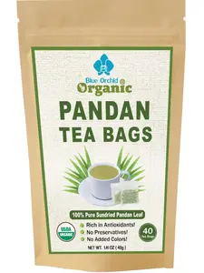 Organic Pandan Leaves 40 Tea Bags