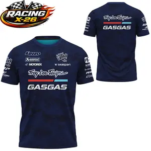 Gasgas x Troylee Designs Racing Motorcycle High Quality Soft Breathable Lightweight Fabric Premium Comfort Tee Polyester, Ducati Fan Graphic Tee, Motocross Racing Streetwear Graphic Shirt, Gift for Dirt Bike Fans