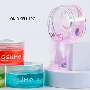 Transparent Crystal Slime, Safe Bubble Gum Fake Water, Stress Relief Toy, Non-Sticky Handtoy, Perfect for Anxiety Reduction