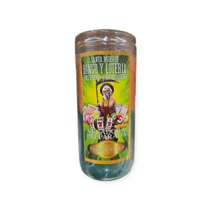 Holy Death Bingo & Lottery Candle - Non-Toxic Wax Aromatherapy Candle for Raffles, Luck & Faith
