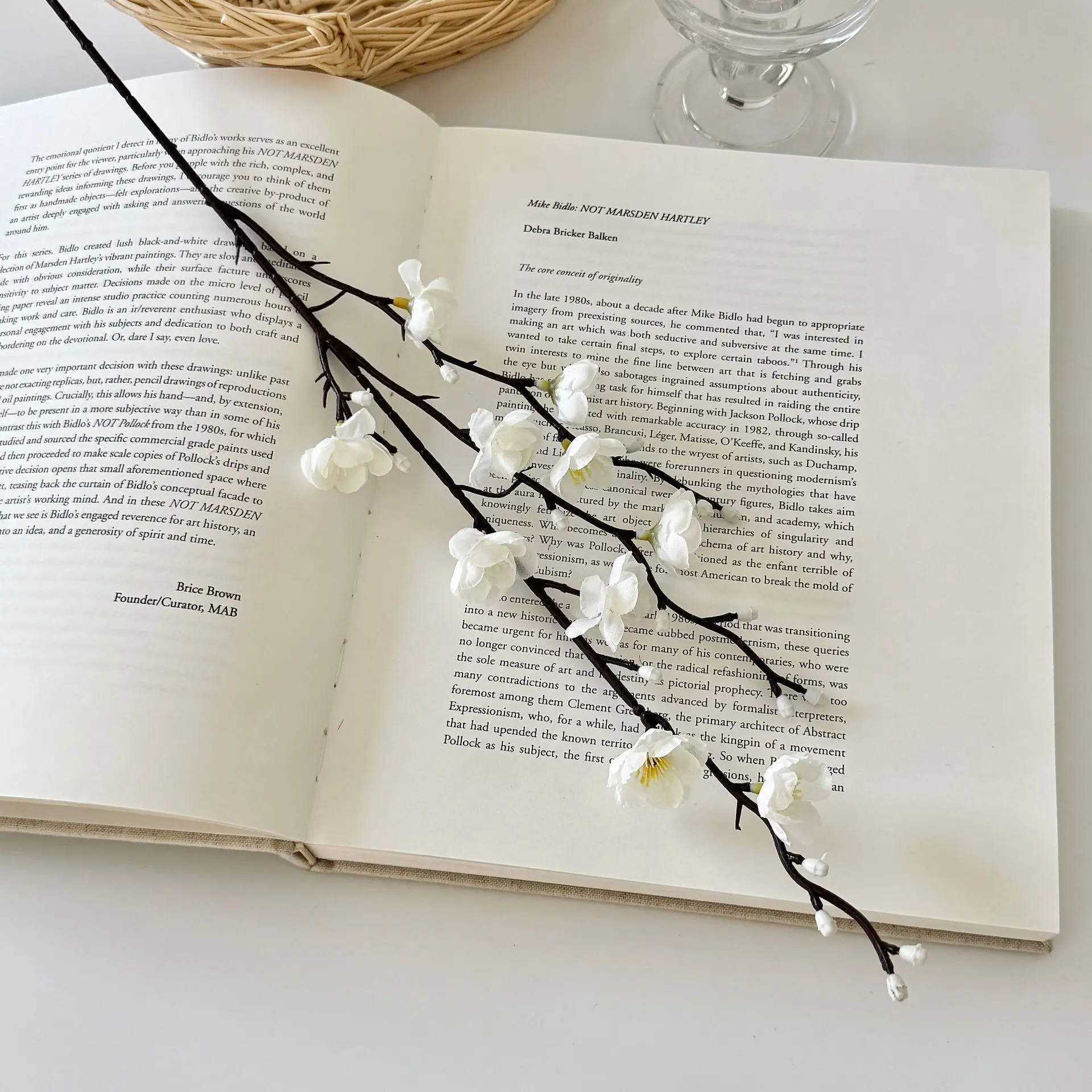 55CM single white mini plum blossom artificial flower for Chinese-style home decoration 55CM single white mini plum blossom artificial flower for Chinese-style home decoration
