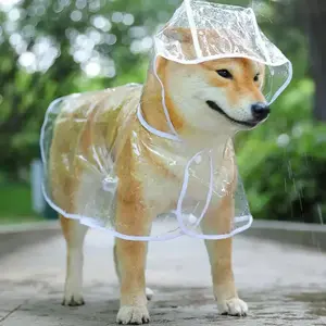 Waterproof Dog Raincoat with Hood - Transparent PVC Pet Rainwear for Small to Large Breeds, Easy Pull-On Design - For Dogs - Suitable for Rainy Days - Perfect Gift for Dog Owners