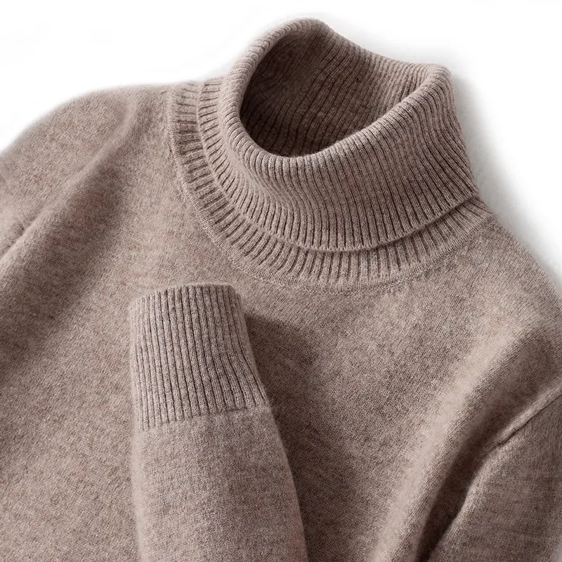 [High neck] Light camel color