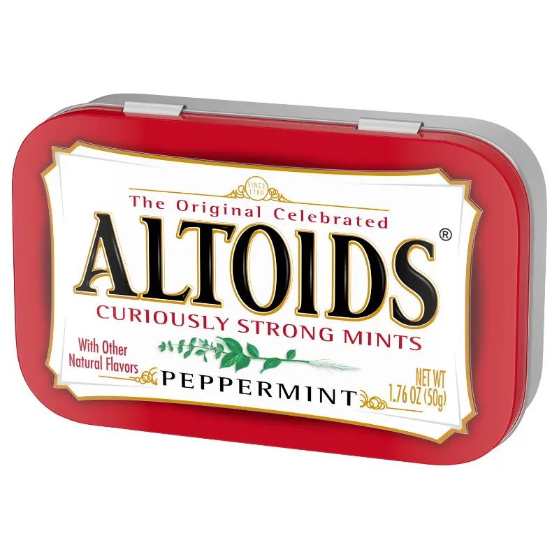 3x Altoids Peppermint Mints Sugar Free Breath Mints - Fresh Mint Candy Snack Treats Pocket Pack 1.76oz