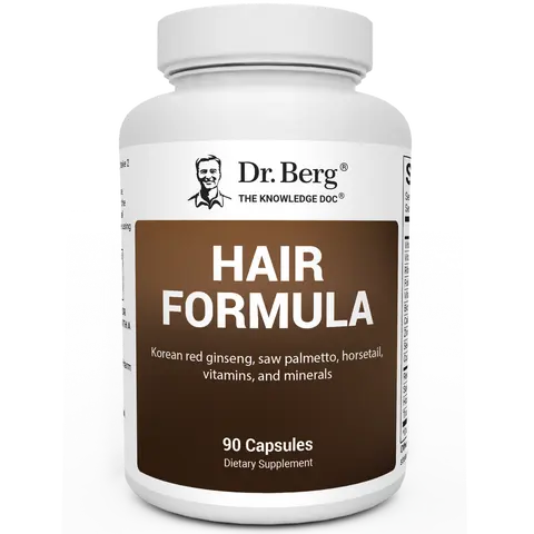 Hair Formula - 90 Vitamin Capsules for Hair, Skin, & Nails Healthcare Supplement Fitness Edible