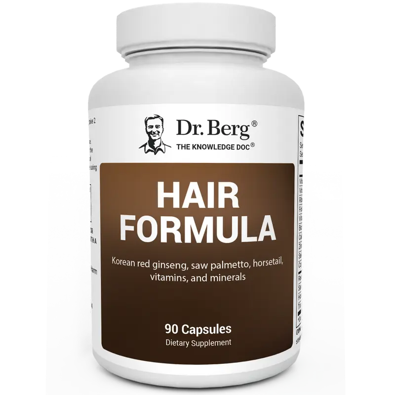 Hair Formula - 90 Vitamin Capsules for Hair, Skin, & Nails Healthcare Supplement Fitness Edible