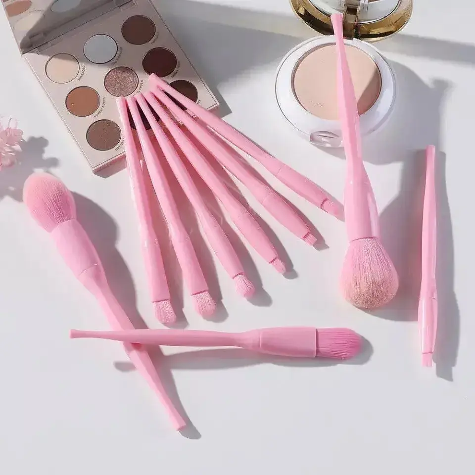 Pretty Pastel Candy Cosmetic Makeup Brush Set 7pc