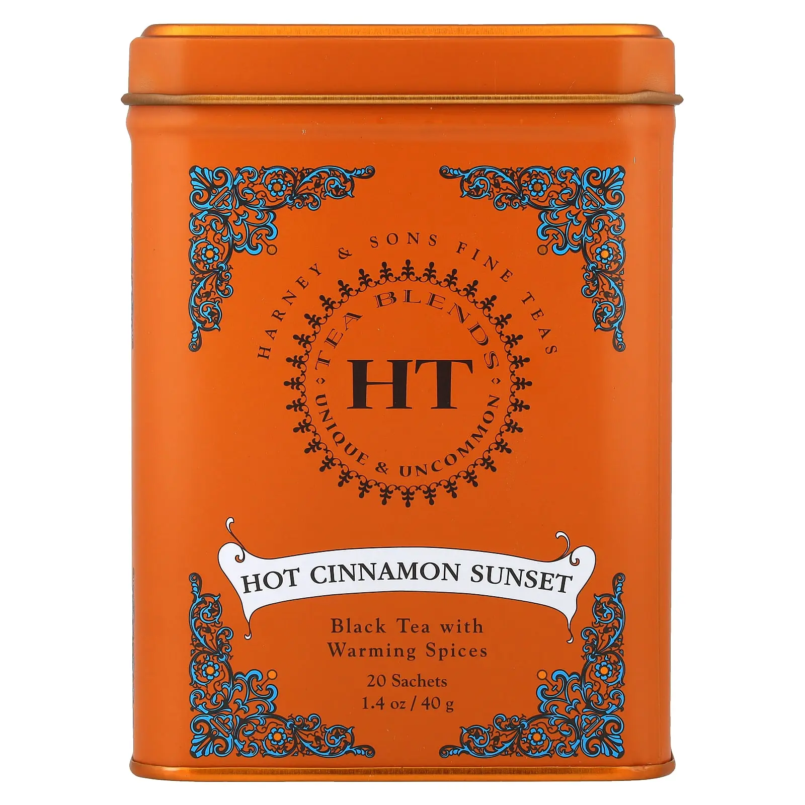 Harney & Sons HT Tea Blends, Hot Cinnamon Sunset, 20 Tea Sachets, 1.4 oz (40 g)