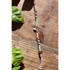 Blue & Brown  Clip-In Hairwrap