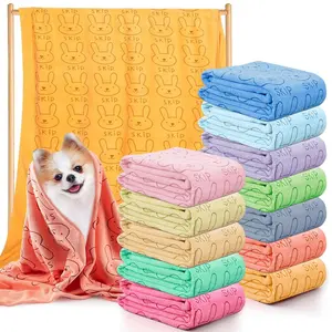 Dog Drying Towel for Pets 19.7x39.4 Inches, Ultra-Absorbent Microfiber Towel for Medium Dogs, Quick-Dry Pet Bathing Towel