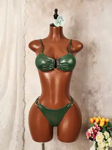 Women's Fashion Two-Piece Bikini Set, Stylish Swimsuit for Beach & Pool, Comfortable Swimwear for Summer Vacation, Beachwear Fit