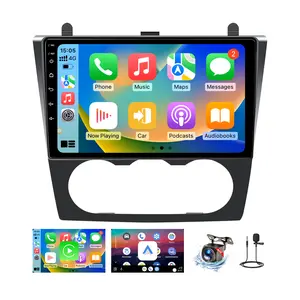 Car Stereo for Nissan Altima 2007-2012, Upgrade 9" Car Radio Touch Screen, Wireless CarPlay & Android Auto, Stereo with GPS Navigation, 5G, WIFI, Bluetooth, FM, Backup Camera, SWC Manual Air Conditionerr