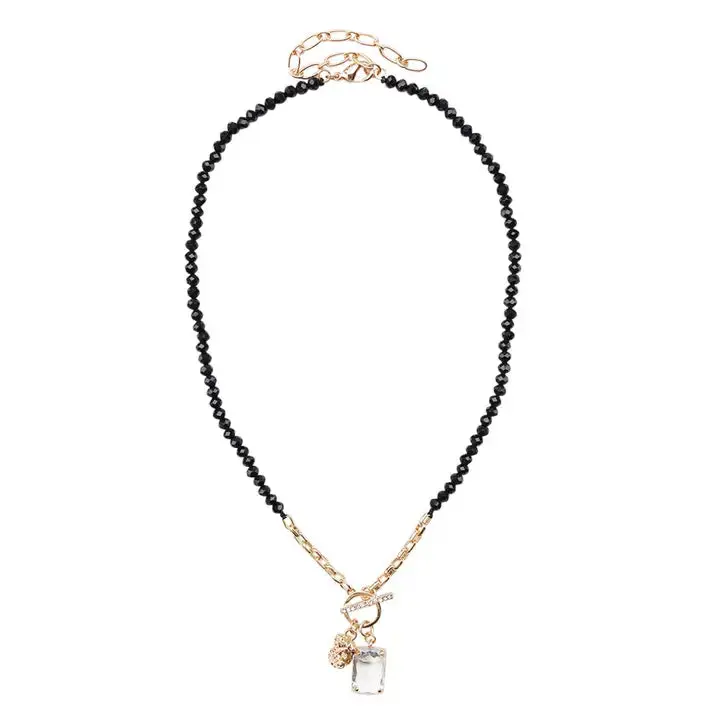 Onyx Lisa Necklace #VLJ6486-BLK