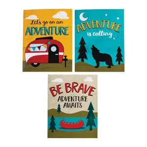 9 1/2" x 12" Adventure Laminated Cardstock Pocket Folders - 12 Pc.