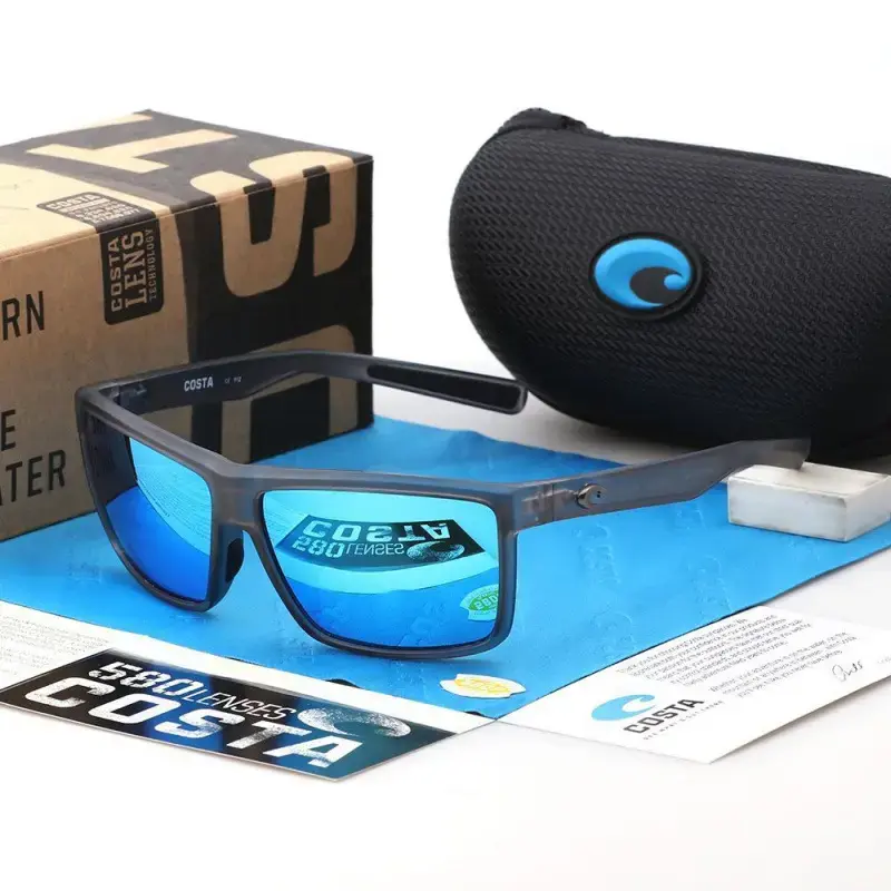 Costa Del Mar Men's Rinconcito Polarized Fishing Sunglasses, 580G Glass Lenses, UV Protection Sport Eyewear for Boating