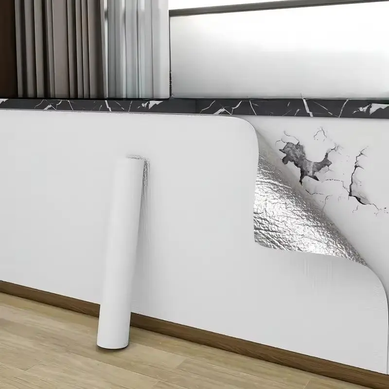 Self-Adhesive Waterproof Insulation Wallpaper, Decorative Wallpaper, Durable Vinyl Material, Soundproof and Washable Random Pattern, Ideal for Home and Restaurant Decor, Peel and Stick Wallpaper