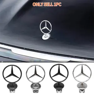 Mercedes-Benz Star Emblem Badge, Vehicle Exterior Decoration, Stylish Car Merch, Fits Mercedes Benz C-Class E-Class S-Class Models W204/w205/w212/w213/w211/w220/w222/w223