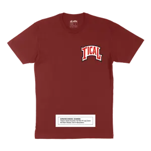 TICAL x Backwoods Limited Edition T Shirt Maroon