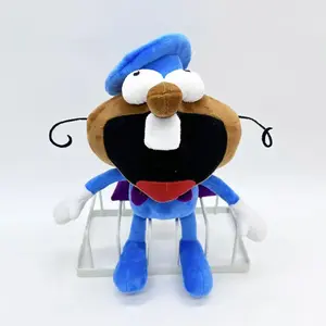 25cm Blue Pizza Tower Peppino Plush Cartoon Anime Figure Stuffed Soft Toy Gift For Fan Gift