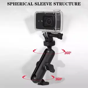 360 Rotating Anti-shock Bicycle Holder Bracket For Action Camera /Video Recorder Bike Handlebar Mount Motorcycle Camera Holder Motorbike