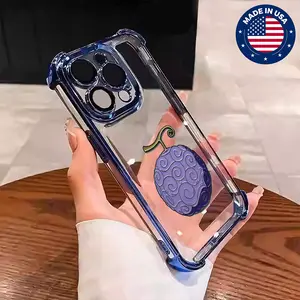 ONE PIECE D. Luffy Devil Fruits Aesthetic Design Pattern Casing For iphone 16 15 14 13 12 Plus Pro Max Flaunt Mobile Phone Case TPU Drop Protection Shockproof Protector Vintage unique Fashion Trend Anti-scratch Stylish Smartphone Cover