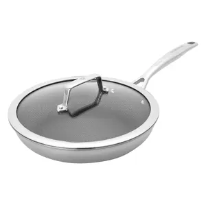 Henckels Paradigm 10-in Stainless Steel Fry Pan with Lid