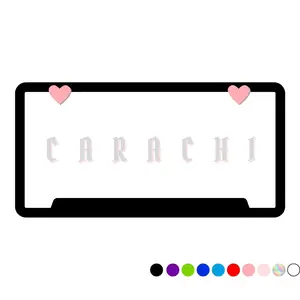 Heart license plate bolts