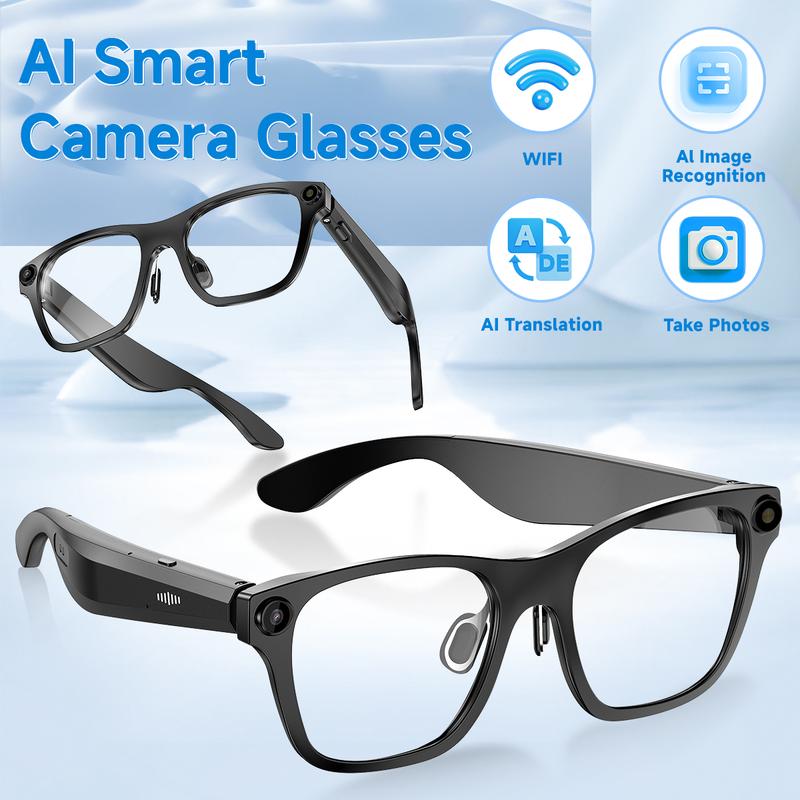 Camera-ready Smart Glasses, 500W Pixel Anti-Shake HD Photo and Video ...