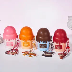 Women's perfume - This charming and novel ice cream perfume comes with a beautiful keychain pendant for easy carrying. There are four styles for you to choose from. It is an excellent gift for women and it has a long-lasting fragrance. It is made with hig