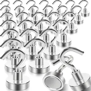 Magnetic Hooks for Cruise Cabins, 20lbs Strong Magnet Hooks for Kitchen & Office, Durable Magnetic Light Clips, Hanging Hook, U Shaped Hook, Perfect Gift Idea