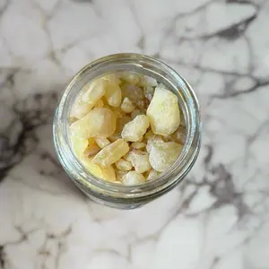Frankincense High Quality Resin 4Oz Glass Jar for Stress Relief Improved Concentration & Spiritual Connection Premium Aromatic Compound for Well-being